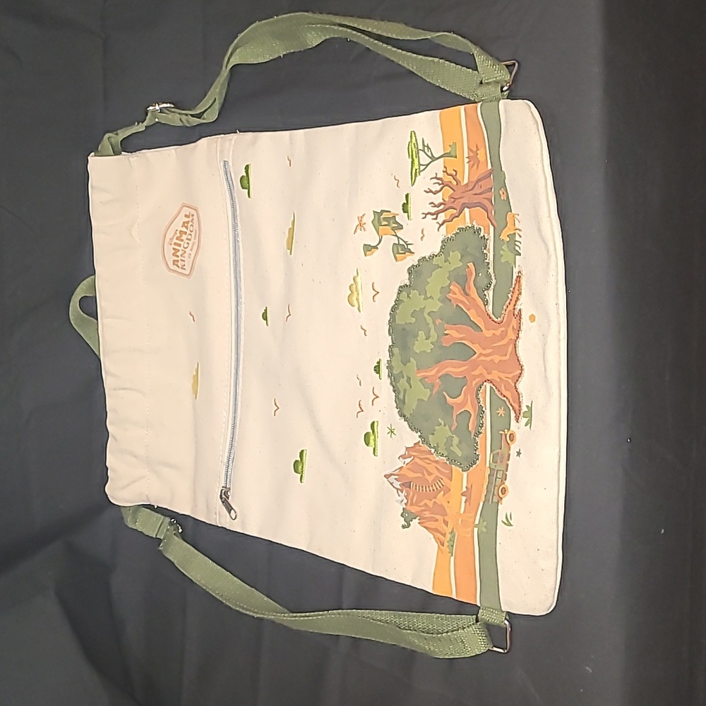 EUC Vintage Disney Park Exclusive Animal Kingdom Canvas Cinch Backpack (4/1998) - Picture 1 of 8